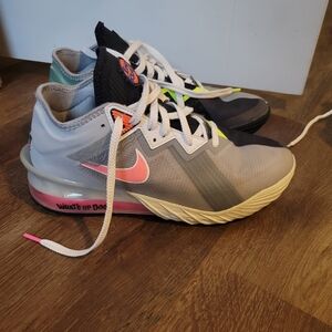Nike Athletic Shoes - Gray, Black, Pink, Orange Accents
